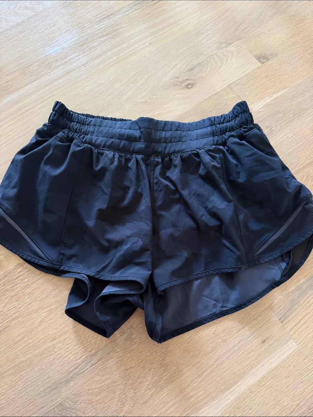 lululemon athletica Black Women's Layered Running Shorts